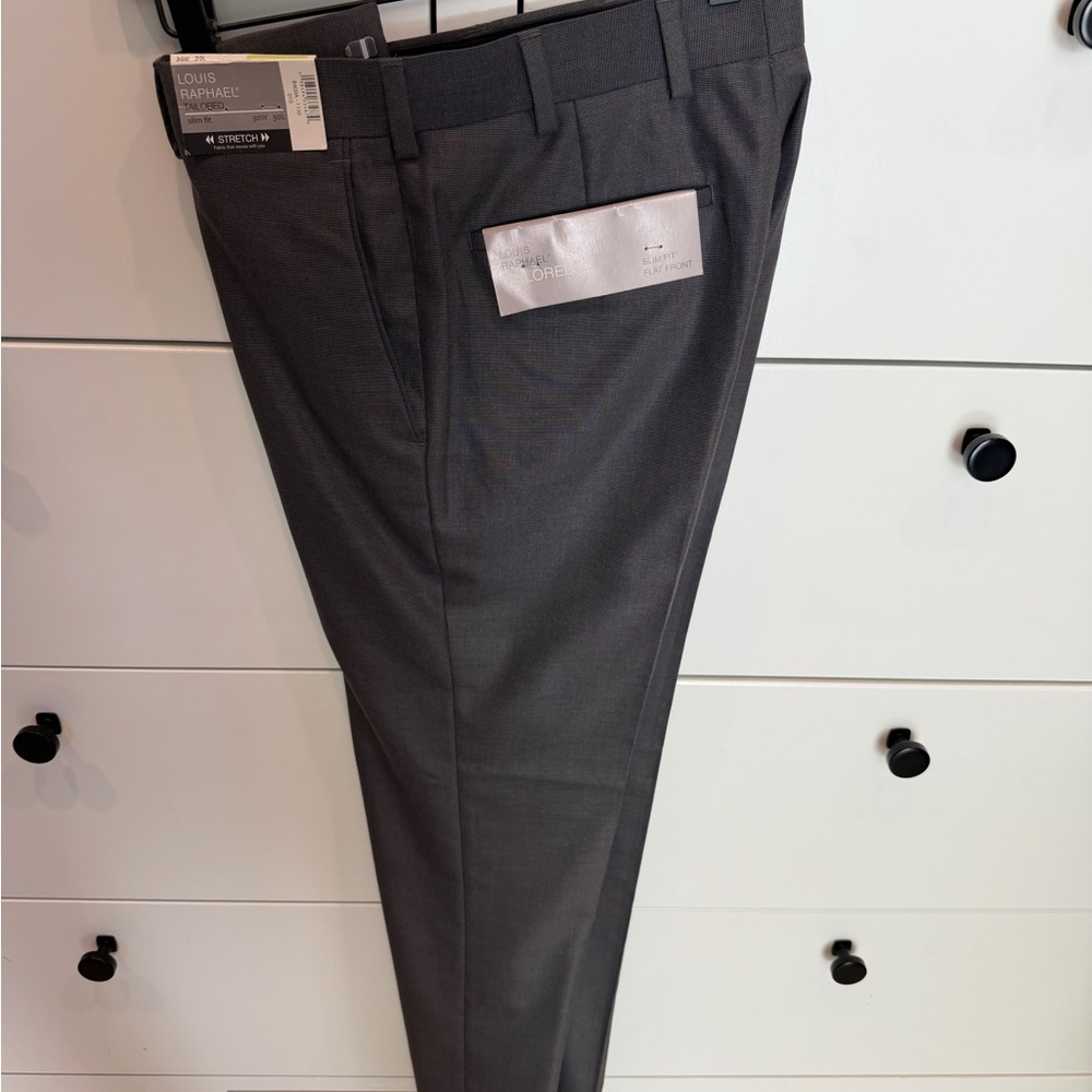 Louis Raphael Tailored Charcoal Pants